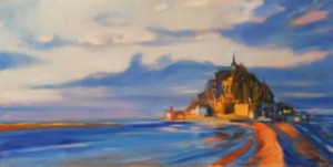 foto fornita da Marianna Accerboni Rossana Longo - St Michael's Mount - 2009 - olio su tela (tecnica antica) - cm. 80x40