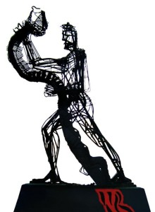 Il guerriero degli Anguillara, 2001 - ferro di recupero - cm 350x200, foto fornita da Marianna Accerboni