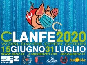 13ª Olimpiade dele Clanfe Locandina Orizzontale Covid