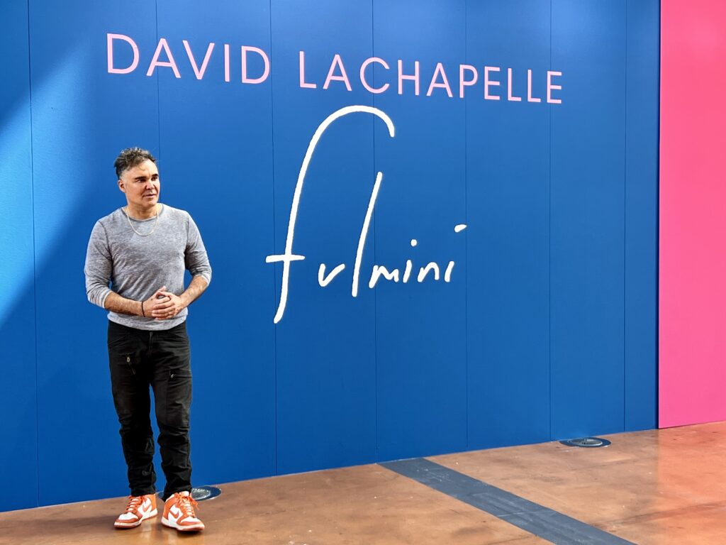 Mostra fotografica di David LaChapelle,Fulmini, Salone degli Incanti Trieste, foto dell’inaugurazione di Laura Poretti Rizman
