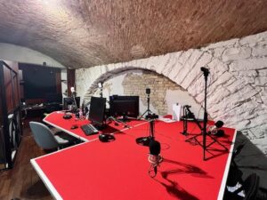 Laura Poretti Rizman fotografie, sede RDE, concerto intervista Dorian Dionisi